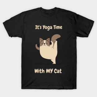 It's yoga time with my cat T-Shirt